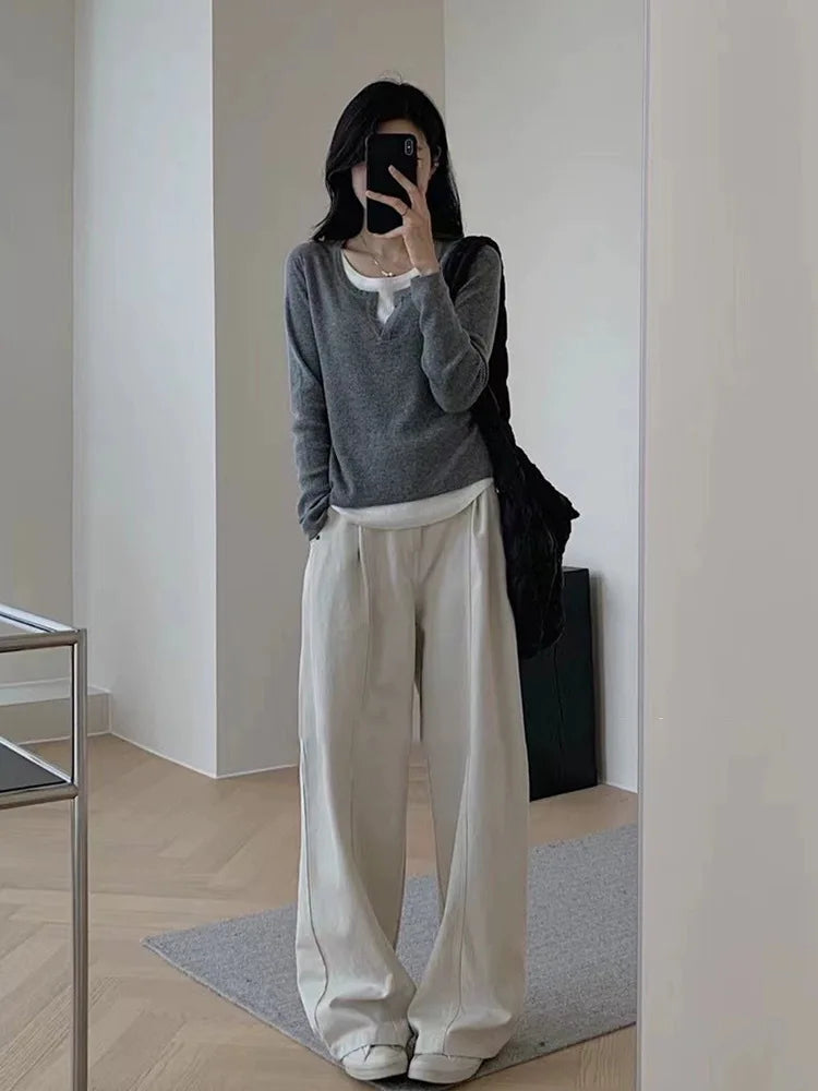 Y2K Patchwork Knit Top